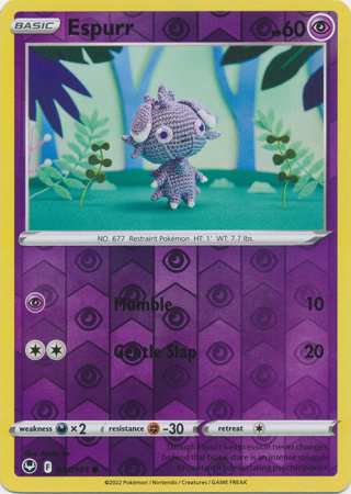 Espurr - Reverse Foil (Pokemon Sword & Shield: Silver Tempest)