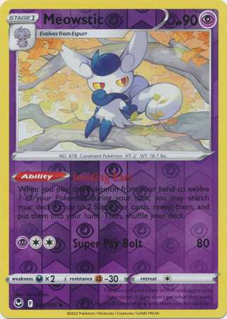 Meowstic - Reverse Foil (Pokemon Sword & Shield: Silver Tempest)