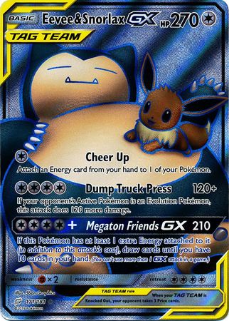 Eevee & Snorlax GX (Pokemon Sun & Moon Team Up)