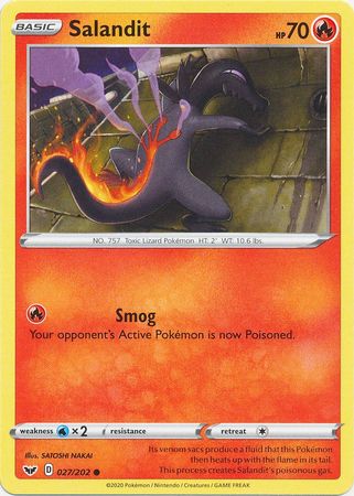 Salandit (Pokemon Sword & Shield Base Set)