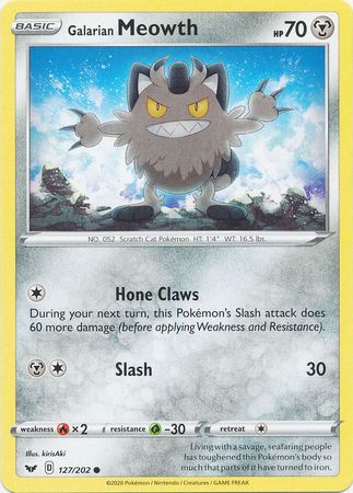 Galarian Meowth (Pokemon Sword & Shield Base Set)
