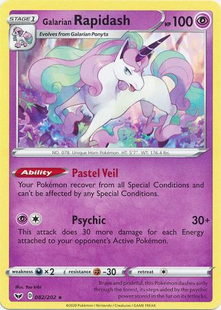 Galarian Rapidash (Pokemon Sword & Shield Base Set)