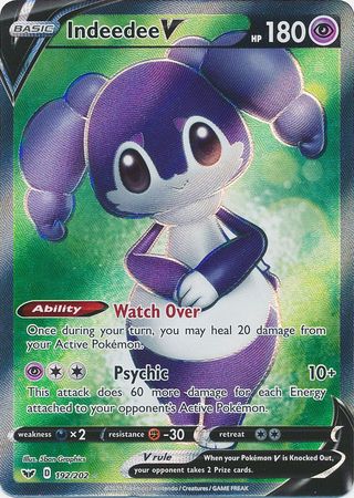 Indeedee V (Pokemon Sword & Shield Base Set)