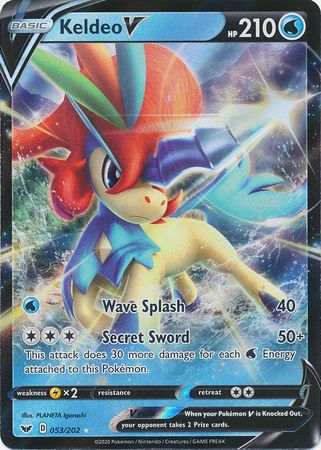 Keldeo V (Pokemon Sword & Shield Base Set)