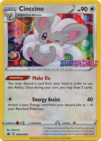 Cinccino - Prerelease Promo (Pokemon Sword & Shield Black Star Promos)