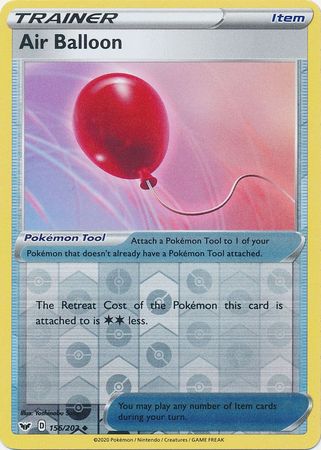 Air Balloon - Reverse Foil (Pokemon Sword & Shield Base Set)