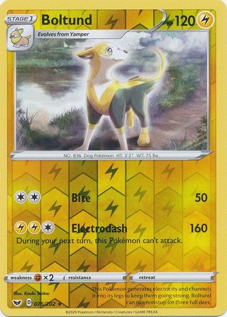 Boltund - Reverse Foil (Pokemon Sword & Shield Base Set)