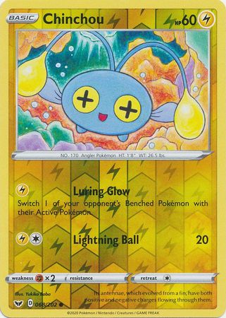 Chinchou - Reverse Foil (Pokemon Sword & Shield Base Set)