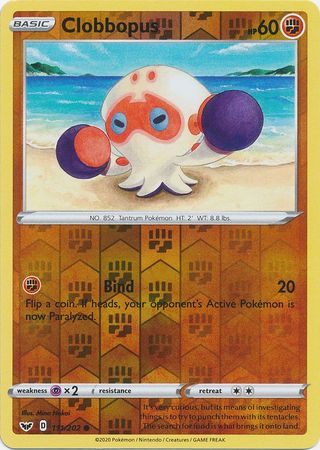 Clobbopus - Reverse Foil (Pokemon Sword & Shield Base Set)