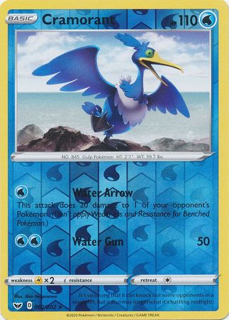 Cramorant - Reverse Foil (Pokemon Sword & Shield Base Set)