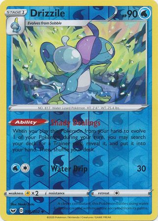 Drizzile - Reverse Foil (Pokemon Sword & Shield Base Set)