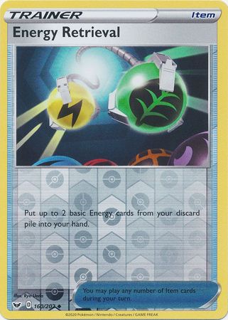 Energy Retrieval - Reverse Foil (Pokemon Sword & Shield Base Set)