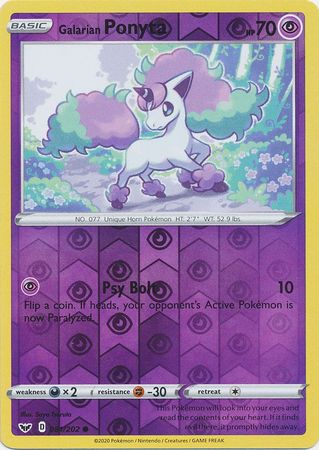 Galarian Ponyta - Reverse Foil (Pokemon Sword & Shield Base Set)