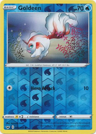 Goldeen - Reverse Foil (Pokemon Sword & Shield Base Set)