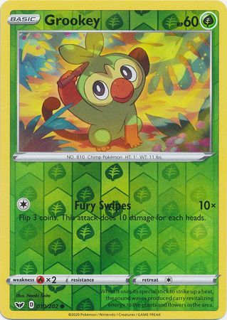 Grookey - Reverse Foil (Pokemon Sword & Shield Base Set)
