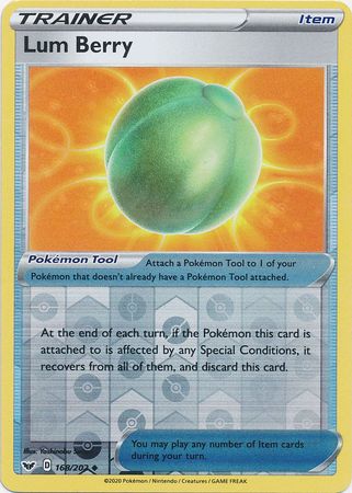 Lum Berry - Reverse Foil (Pokemon Sword & Shield Base Set)