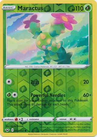 Maractus - Reverse Foil (Pokemon Sword & Shield Base Set)