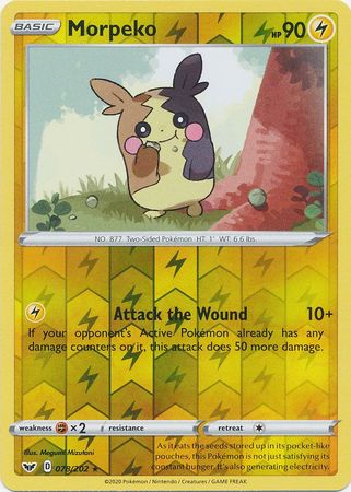 Morpeko - Reverse Foil (Pokemon Sword & Shield Base Set)