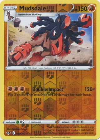 Mudsdale - Reverse Foil (Pokemon Sword & Shield Base Set)