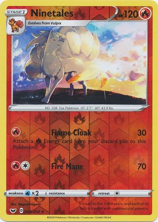 Ninetales - Reverse Foil (Pokemon Sword & Shield Base Set)