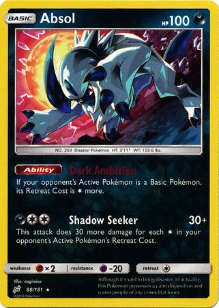 Absol (Pokemon Sun & Moon Team Up) (Reverse Foil)