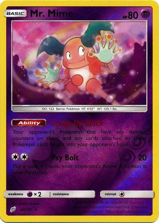 Mr. Mime (Pokemon Sun & Moon Team Up) (Reverse Foil)