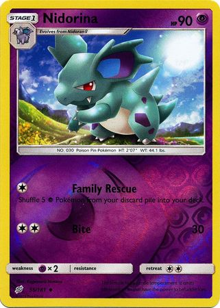 Nidorina (Pokemon Sun & Moon Team Up) (Reverse Foil)