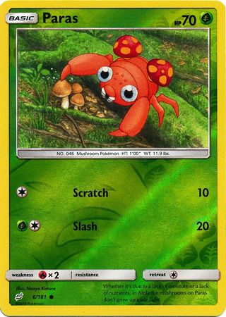 Paras (Pokemon Sun & Moon Team Up) (Reverse Foil)
