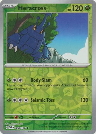 Heracross - Reverse Foil (Pokemon Scarlet & Violet: Twilight Masquerade)