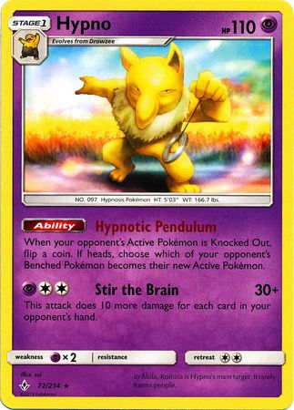 Hypno (Pokemon Sun & Moon: Unbroken Bonds)