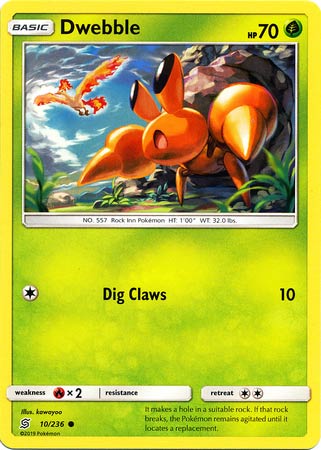 Dwebble (Pokemon Sun & Moon: Unified Minds)