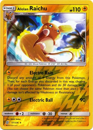 Alolan Raichu (Pokemon Sun & Moon: Unified Minds) (Reverse Foil)