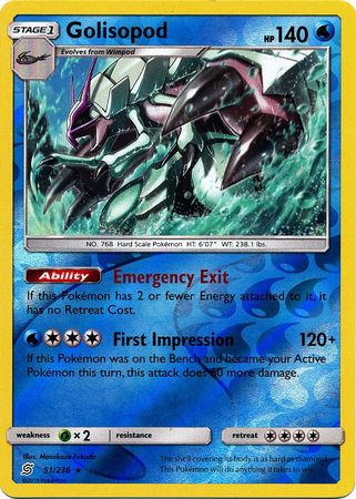 Golisopod (Pokemon Sun & Moon: Unified Minds) (Reverse Foil)