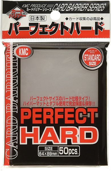 50 lommer - KMC Perfect Hard - Dobbelt beskyttelse! - Perfect Size Card Barrier Sleeves (64x89mm)