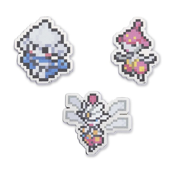 Pokémon - Meditite, Medicham & Mega Medicham - Pokémon Center Pixel Pin Badge 3-Pack