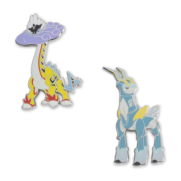 Pokémon - Raging Bolt & Iron Crown - Pokémon Center Pixel Pin Badge 2-Pack