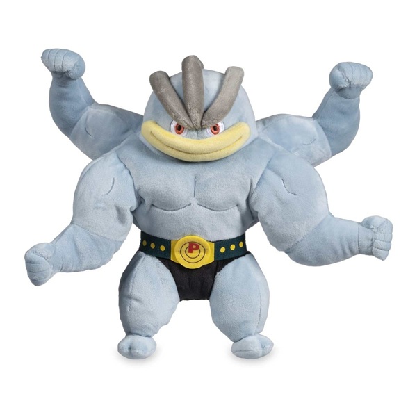 Pokémon: Machamp Practice Makes Perfect Flexing - Pokémon Center Plush/Bamse 25cm