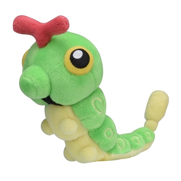 Pokémon - Caterpie (Sitting Cuties) - Pokémon Center Plush/Bamse 14cm