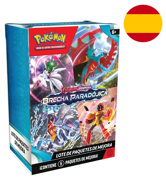 Pokemon Booster Pakke <b>SPANSK/SPANISH</b> - SV04 - Scarlet & Violet: Paradox Rift Booster Pack Bundle (Box med 6 Boosters)