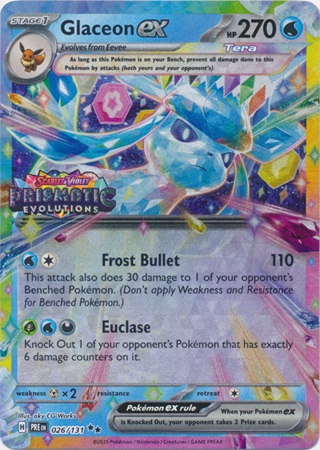 Glaceon ex (Pokemon Scarlet & Violet: Prismatic Evolutions) (Surprise Box Stamped Promos)