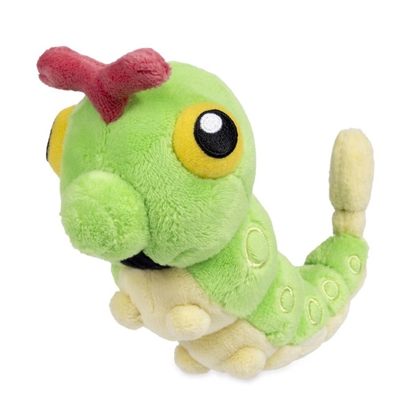Pokémon - Caterpie Sitting Cuties - Pokémon Center Plush/Bamse 14cm