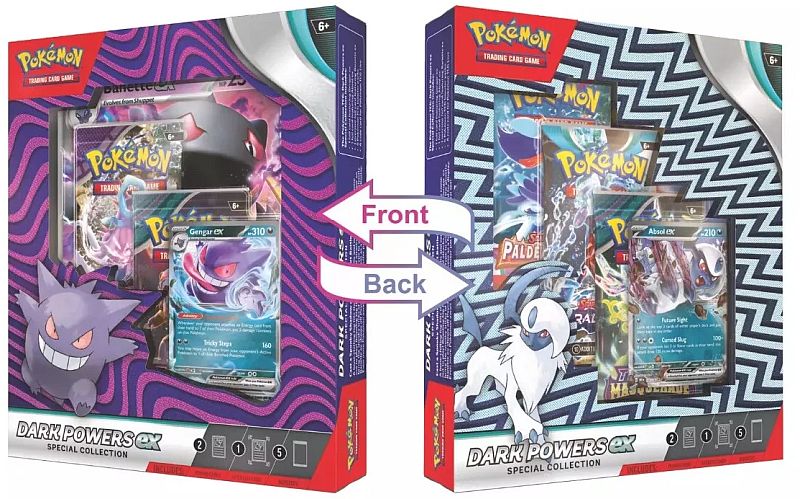 Pokemon  ex Box: Dark Powers ex Special Collection (2024) (5 Boosters)