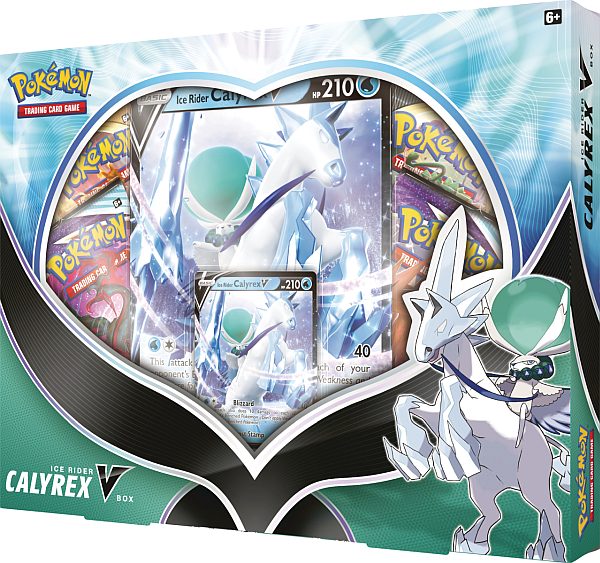 Pokemon  V Box: Ice Rider Calyrex - 4 Boosters, V-Promo & Oversize