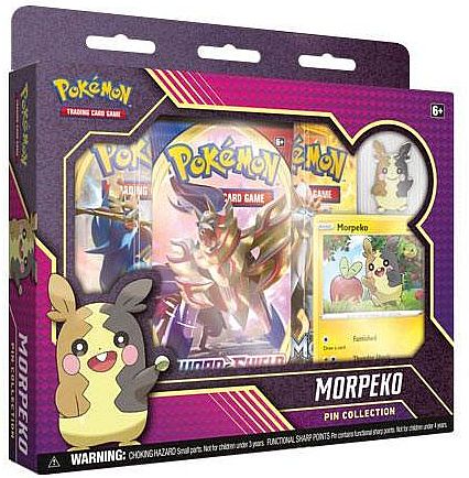 Pokemon Pin Collection: Morpeko - 3 Boosters, Promo & Pin