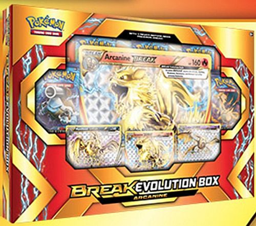 Pokemon Break Evolution Box: Arcanine - 5 Boosters, 3 Foil Promos & Oversize!