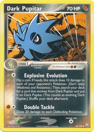 Dark Pupitar (EX Team Rocket Returns Singles Nintendo)