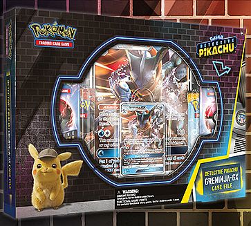 Pokemon Detective Pikachu - Case File: Greninja-GX - 7 Boosters, GX Promo, Oversize Promo & Pin