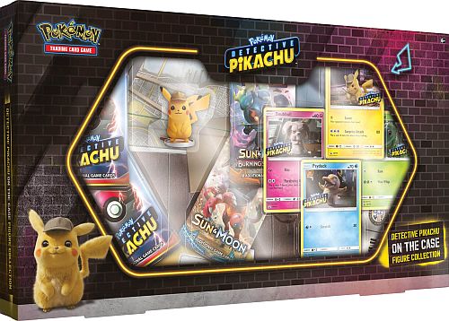 Pokemon Detective Pikachu - On the Case Figure Collection - 5 Boosters, 4 Promokort og Figur