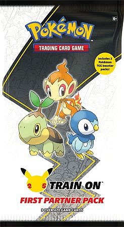 Pokemon Booster Pakke - First Partner Pack: Sinnoh - 3 Oversize store kort + 2 Booster Packs! (USA version)