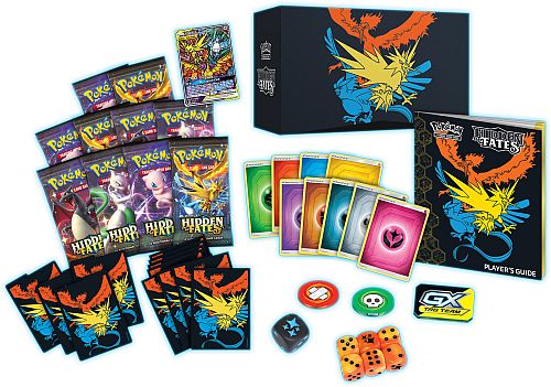 Pokemon Hidden Fates - Elite Trainer Box - Turneringsboks for begyndere - 10 Boosters, Tag Team GX og mere!